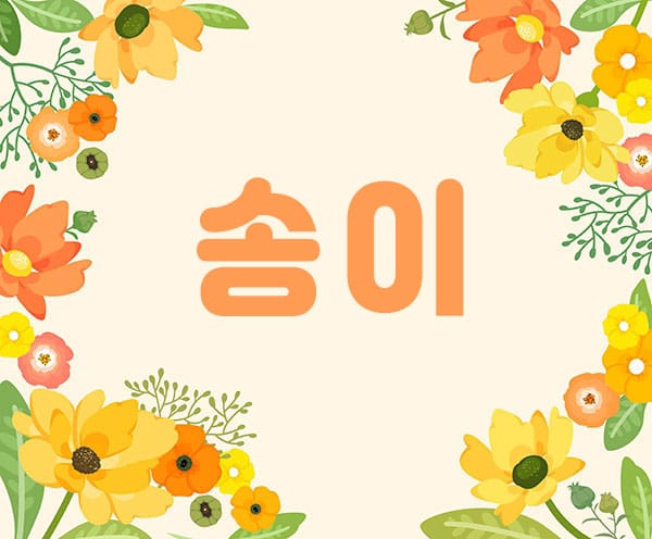 송이 실사진 1
